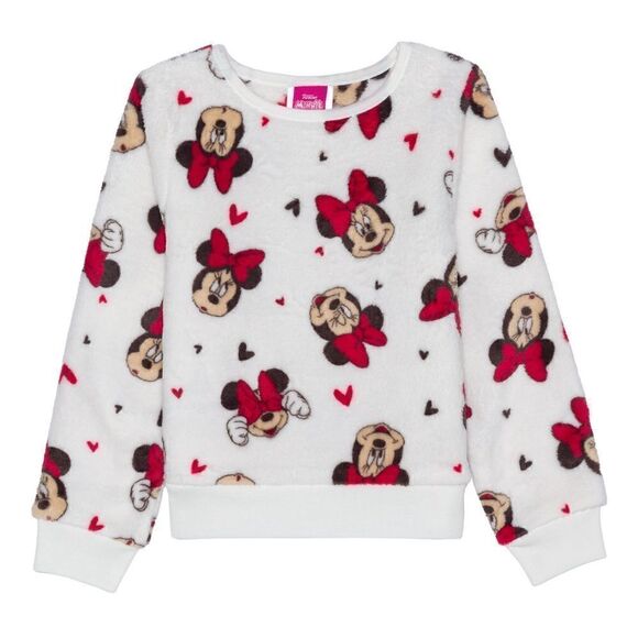 Disney Other - Big Girls Tween Minnie Mouse Long‎ Sleeve Plush Pullover Sweater